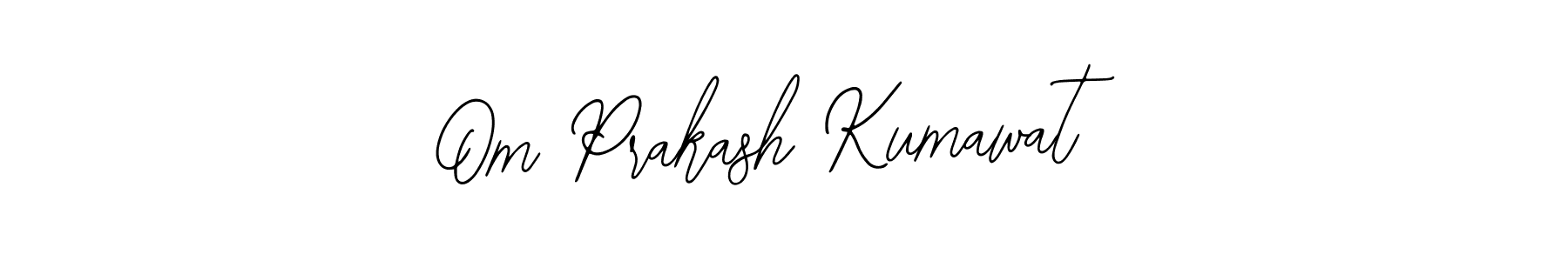 How to make Om Prakash Kumawat name signature. Use Bearetta-2O07w style for creating short signs online. This is the latest handwritten sign. Om Prakash Kumawat signature style 12 images and pictures png