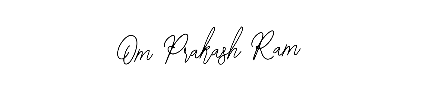 Use a signature maker to create a handwritten signature online. With this signature software, you can design (Bearetta-2O07w) your own signature for name Om Prakash Ram. Om Prakash Ram signature style 12 images and pictures png