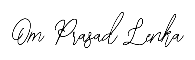 Style your name Om Prasad Lenka with confidence using Bearetta-2O07w signature design. Simple, elegant, and ready for immediate document use. Om Prasad Lenka signature style 12 images and pictures png