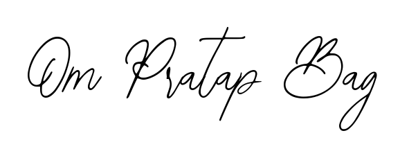 See photos of Om Pratap Bag official signature. Check more albums & portfolios. Read reviews & check more about Bearetta-2O07w font. Om Pratap Bag signature style 12 images and pictures png