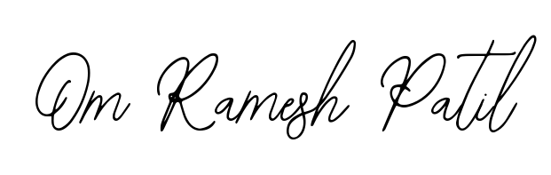 You can use this online signature creator to create a handwritten signature for the name Om Ramesh Patil. This is the best online autograph maker. Om Ramesh Patil signature style 12 images and pictures png