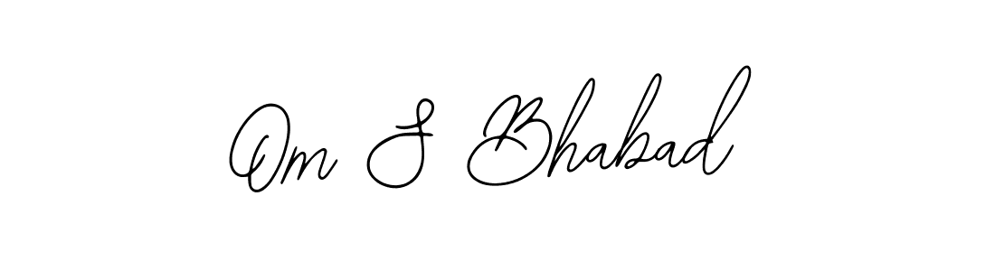 Om S Bhabad stylish signature style. Best Handwritten Sign (Bearetta-2O07w) for my name. Handwritten Signature Collection Ideas for my name Om S Bhabad. Om S Bhabad signature style 12 images and pictures png