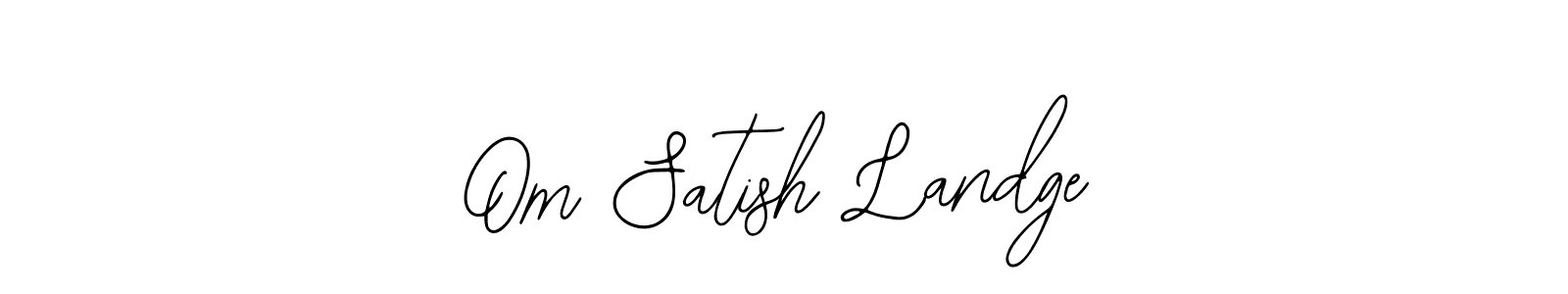 Create a beautiful signature design for name Om Satish Landge. With this signature (Bearetta-2O07w) fonts, you can make a handwritten signature for free. Om Satish Landge signature style 12 images and pictures png
