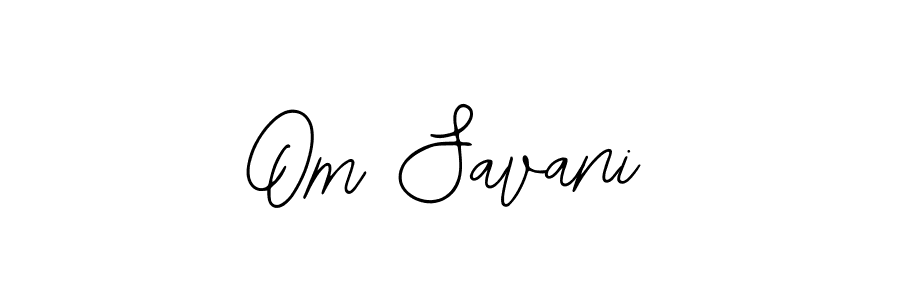 Also we have Om Savani name is the best signature style. Create professional handwritten signature collection using Bearetta-2O07w autograph style. Om Savani signature style 12 images and pictures png