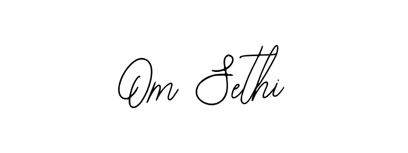 The best way (Bearetta-2O07w) to make a short signature is to pick only two or three words in your name. The name Om Sethi include a total of six letters. For converting this name. Om Sethi signature style 12 images and pictures png