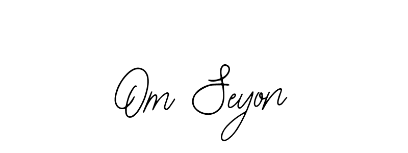 Om Seyon stylish signature style. Best Handwritten Sign (Bearetta-2O07w) for my name. Handwritten Signature Collection Ideas for my name Om Seyon. Om Seyon signature style 12 images and pictures png
