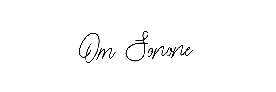 Design your own signature with our free online signature maker. With this signature software, you can create a handwritten (Bearetta-2O07w) signature for name Om Sonone. Om Sonone signature style 12 images and pictures png