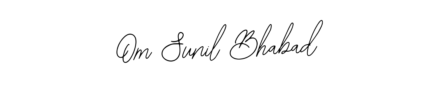 The best way (Bearetta-2O07w) to make a short signature is to pick only two or three words in your name. The name Om Sunil Bhabad include a total of six letters. For converting this name. Om Sunil Bhabad signature style 12 images and pictures png