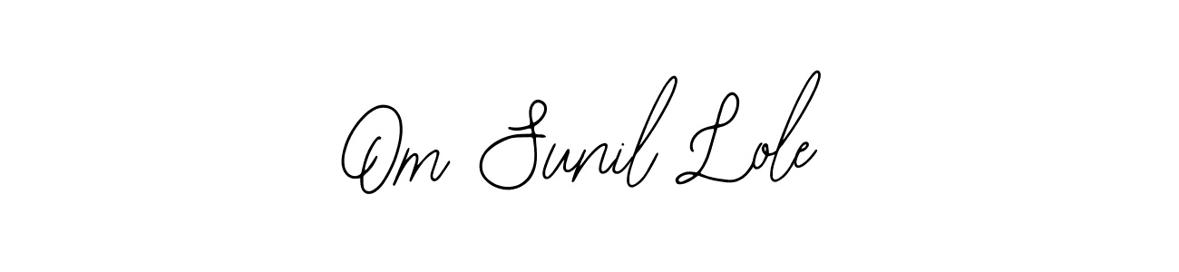 Create a beautiful signature design for name Om Sunil Lole. With this signature (Bearetta-2O07w) fonts, you can make a handwritten signature for free. Om Sunil Lole signature style 12 images and pictures png