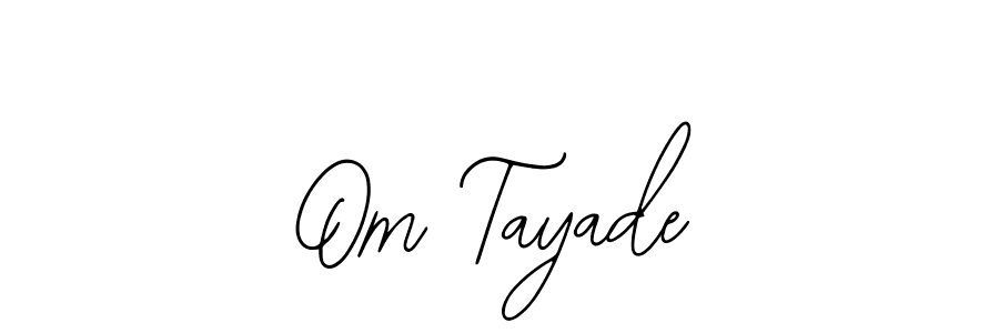 Bearetta-2O07w is a professional signature style that is perfect for those who want to add a touch of class to their signature. It is also a great choice for those who want to make their signature more unique. Get Om Tayade name to fancy signature for free. Om Tayade signature style 12 images and pictures png