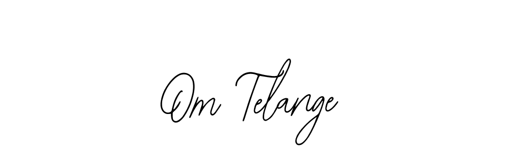 Also You can easily find your signature by using the search form. We will create Om Telange name handwritten signature images for you free of cost using Bearetta-2O07w sign style. Om Telange signature style 12 images and pictures png