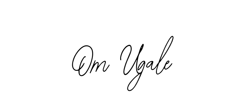 if you are searching for the best signature style for your name Om Ugale. so please give up your signature search. here we have designed multiple signature styles  using Bearetta-2O07w. Om Ugale signature style 12 images and pictures png