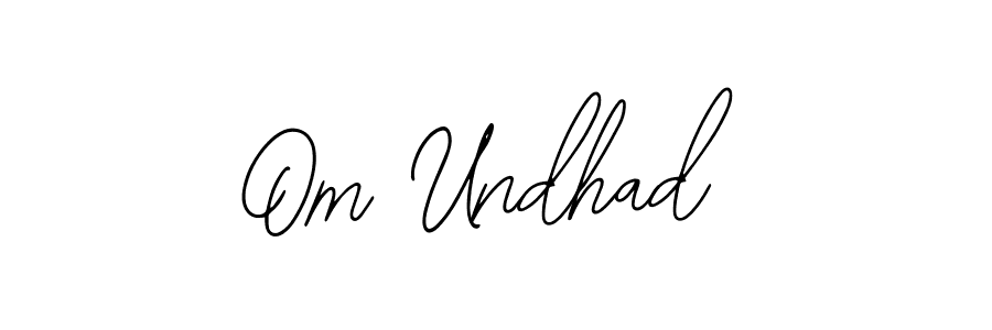 Bearetta-2O07w is a professional signature style that is perfect for those who want to add a touch of class to their signature. It is also a great choice for those who want to make their signature more unique. Get Om Undhad name to fancy signature for free. Om Undhad signature style 12 images and pictures png