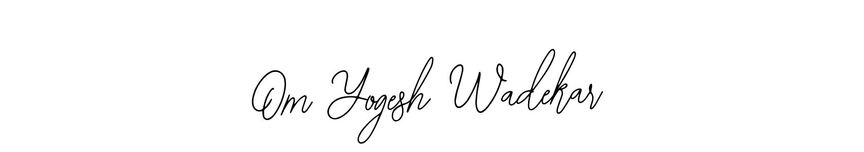 Make a beautiful signature design for name Om Yogesh Wadekar. Use this online signature maker to create a handwritten signature for free. Om Yogesh Wadekar signature style 12 images and pictures png