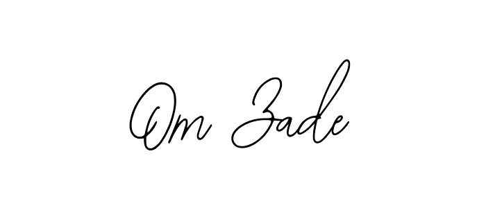 Use a signature maker to create a handwritten signature online. With this signature software, you can design (Bearetta-2O07w) your own signature for name Om Zade. Om Zade signature style 12 images and pictures png