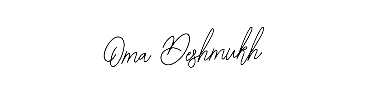 Also You can easily find your signature by using the search form. We will create Oma Deshmukh name handwritten signature images for you free of cost using Bearetta-2O07w sign style. Oma Deshmukh signature style 12 images and pictures png