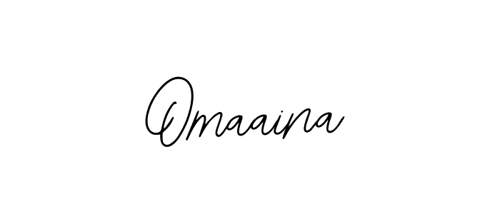Use a signature maker to create a handwritten signature online. With this signature software, you can design (Bearetta-2O07w) your own signature for name Omaaina. Omaaina signature style 12 images and pictures png