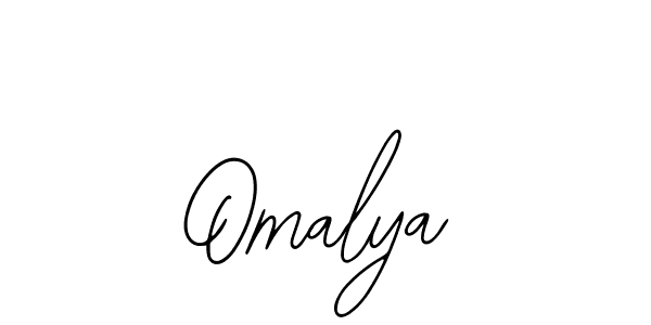 if you are searching for the best signature style for your name Omalya. so please give up your signature search. here we have designed multiple signature styles  using Bearetta-2O07w. Omalya signature style 12 images and pictures png