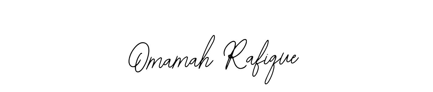 Design your own signature with our free online signature maker. With this signature software, you can create a handwritten (Bearetta-2O07w) signature for name Omamah Rafique. Omamah Rafique signature style 12 images and pictures png