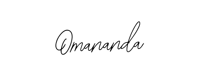 Use a signature maker to create a handwritten signature online. With this signature software, you can design (Bearetta-2O07w) your own signature for name Omananda. Omananda signature style 12 images and pictures png