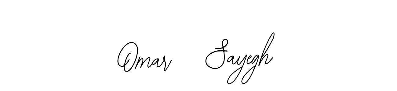 Omar   Sayegh stylish signature style. Best Handwritten Sign (Bearetta-2O07w) for my name. Handwritten Signature Collection Ideas for my name Omar   Sayegh. Omar   Sayegh signature style 12 images and pictures png