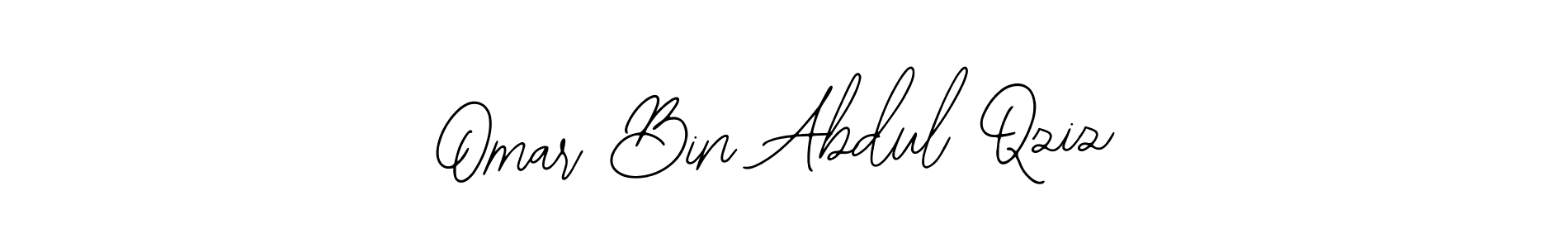 if you are searching for the best signature style for your name Omar Bin Abdul Qziz. so please give up your signature search. here we have designed multiple signature styles  using Bearetta-2O07w. Omar Bin Abdul Qziz signature style 12 images and pictures png