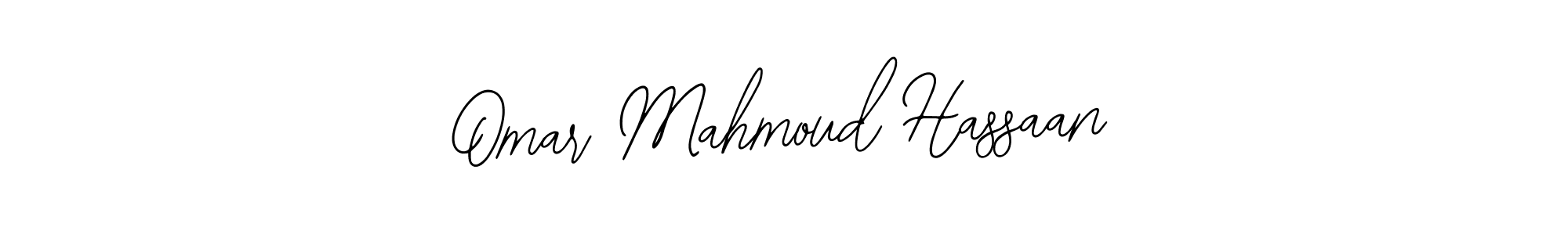 Design your own signature with our free online signature maker. With this signature software, you can create a handwritten (Bearetta-2O07w) signature for name Omar Mahmoud Hassaan. Omar Mahmoud Hassaan signature style 12 images and pictures png