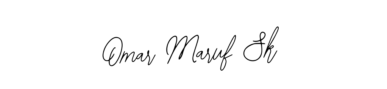 How to make Omar Maruf Sk name signature. Use Bearetta-2O07w style for creating short signs online. This is the latest handwritten sign. Omar Maruf Sk signature style 12 images and pictures png