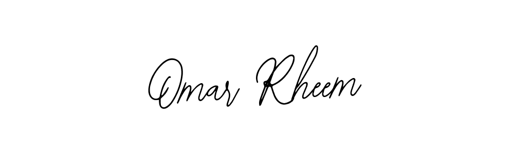 How to make Omar Rheem signature? Bearetta-2O07w is a professional autograph style. Create handwritten signature for Omar Rheem name. Omar Rheem signature style 12 images and pictures png