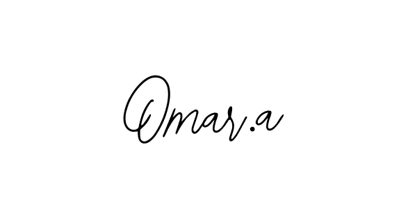 Design your own signature with our free online signature maker. With this signature software, you can create a handwritten (Bearetta-2O07w) signature for name Omar.a. Omar.a signature style 12 images and pictures png