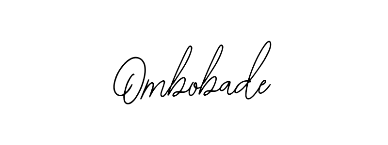 Design your own signature with our free online signature maker. With this signature software, you can create a handwritten (Bearetta-2O07w) signature for name Ombobade. Ombobade signature style 12 images and pictures png