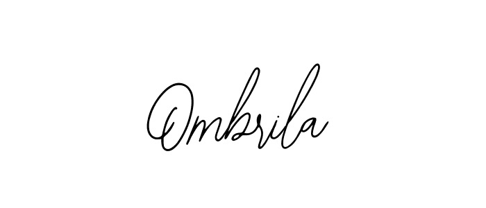 Use a signature maker to create a handwritten signature online. With this signature software, you can design (Bearetta-2O07w) your own signature for name Ombrila. Ombrila signature style 12 images and pictures png