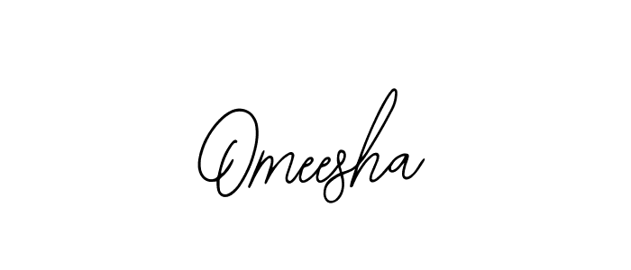 Bearetta-2O07w is a professional signature style that is perfect for those who want to add a touch of class to their signature. It is also a great choice for those who want to make their signature more unique. Get Omeesha name to fancy signature for free. Omeesha signature style 12 images and pictures png