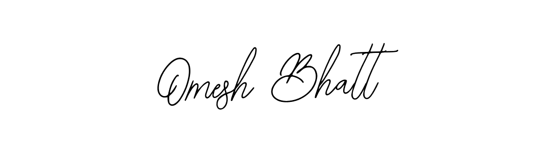 Make a beautiful signature design for name Omesh Bhatt. With this signature (Bearetta-2O07w) style, you can create a handwritten signature for free. Omesh Bhatt signature style 12 images and pictures png