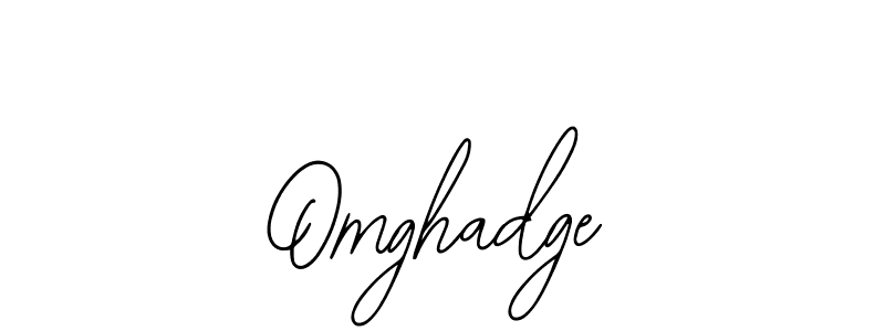 Use a signature maker to create a handwritten signature online. With this signature software, you can design (Bearetta-2O07w) your own signature for name Omghadge. Omghadge signature style 12 images and pictures png