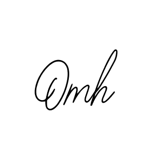You should practise on your own different ways (Bearetta-2O07w) to write your name (Omh) in signature. don't let someone else do it for you. Omh signature style 12 images and pictures png