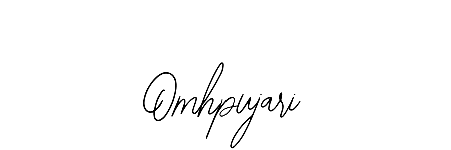 How to make Omhpujari name signature. Use Bearetta-2O07w style for creating short signs online. This is the latest handwritten sign. Omhpujari signature style 12 images and pictures png