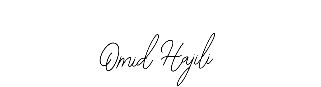 The best way (Bearetta-2O07w) to make a short signature is to pick only two or three words in your name. The name Omid Hajili include a total of six letters. For converting this name. Omid Hajili signature style 12 images and pictures png