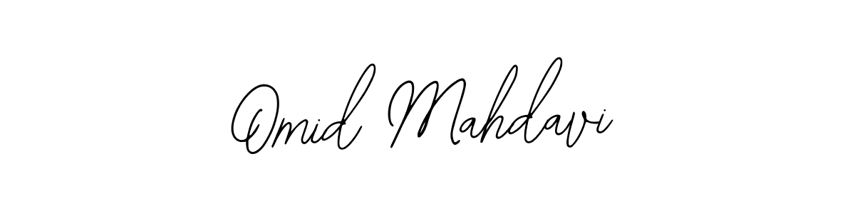 How to make Omid Mahdavi name signature. Use Bearetta-2O07w style for creating short signs online. This is the latest handwritten sign. Omid Mahdavi signature style 12 images and pictures png