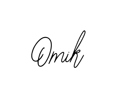 Use a signature maker to create a handwritten signature online. With this signature software, you can design (Bearetta-2O07w) your own signature for name Omik. Omik signature style 12 images and pictures png