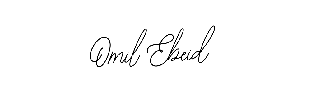 How to Draw Omil Ebeid signature style? Bearetta-2O07w is a latest design signature styles for name Omil Ebeid. Omil Ebeid signature style 12 images and pictures png