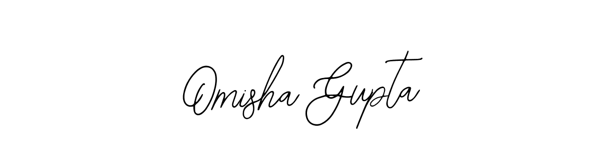 The best way (Bearetta-2O07w) to make a short signature is to pick only two or three words in your name. The name Omisha Gupta include a total of six letters. For converting this name. Omisha Gupta signature style 12 images and pictures png