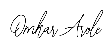 Explore multiple handwriting variations for Omkar Arole including this stunning Bearetta-2O07w design. Free to use across all platforms. Omkar Arole signature style 12 images and pictures png