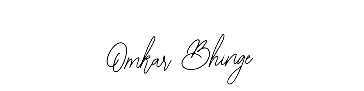 Also we have Omkar Bhinge name is the best signature style. Create professional handwritten signature collection using Bearetta-2O07w autograph style. Omkar Bhinge signature style 12 images and pictures png