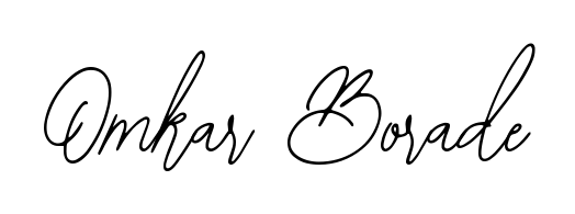 Design your own signature with our free online signature maker. With this signature software, you can create a handwritten (Bearetta-2O07w) signature for name Omkar Borade. Omkar Borade signature style 12 images and pictures png