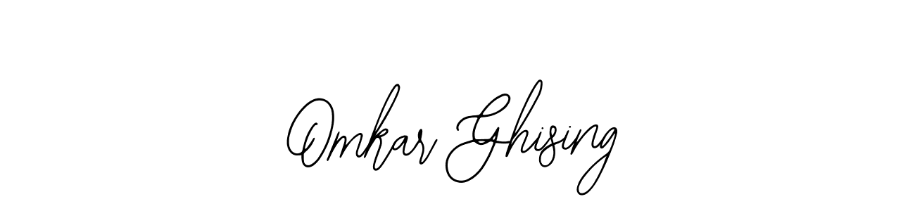 How to make Omkar Ghising name signature. Use Bearetta-2O07w style for creating short signs online. This is the latest handwritten sign. Omkar Ghising signature style 12 images and pictures png