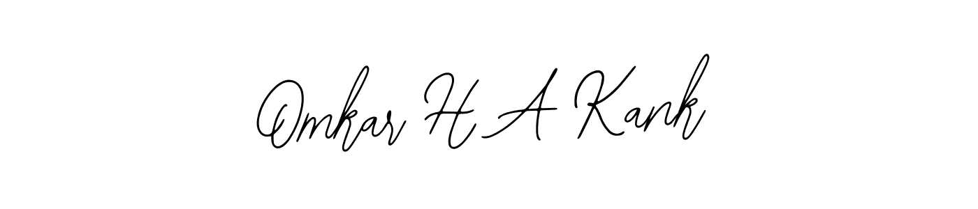 This is the best signature style for the Omkar H A Kank name. Also you like these signature font (Bearetta-2O07w). Mix name signature. Omkar H A Kank signature style 12 images and pictures png