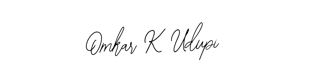 The best way (Bearetta-2O07w) to make a short signature is to pick only two or three words in your name. The name Omkar K Udupi include a total of six letters. For converting this name. Omkar K Udupi signature style 12 images and pictures png