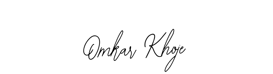 You should practise on your own different ways (Bearetta-2O07w) to write your name (Omkar Khoje) in signature. don't let someone else do it for you. Omkar Khoje signature style 12 images and pictures png