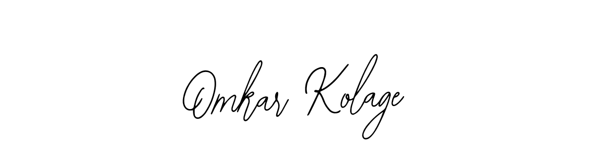 Also You can easily find your signature by using the search form. We will create Omkar Kolage name handwritten signature images for you free of cost using Bearetta-2O07w sign style. Omkar Kolage signature style 12 images and pictures png